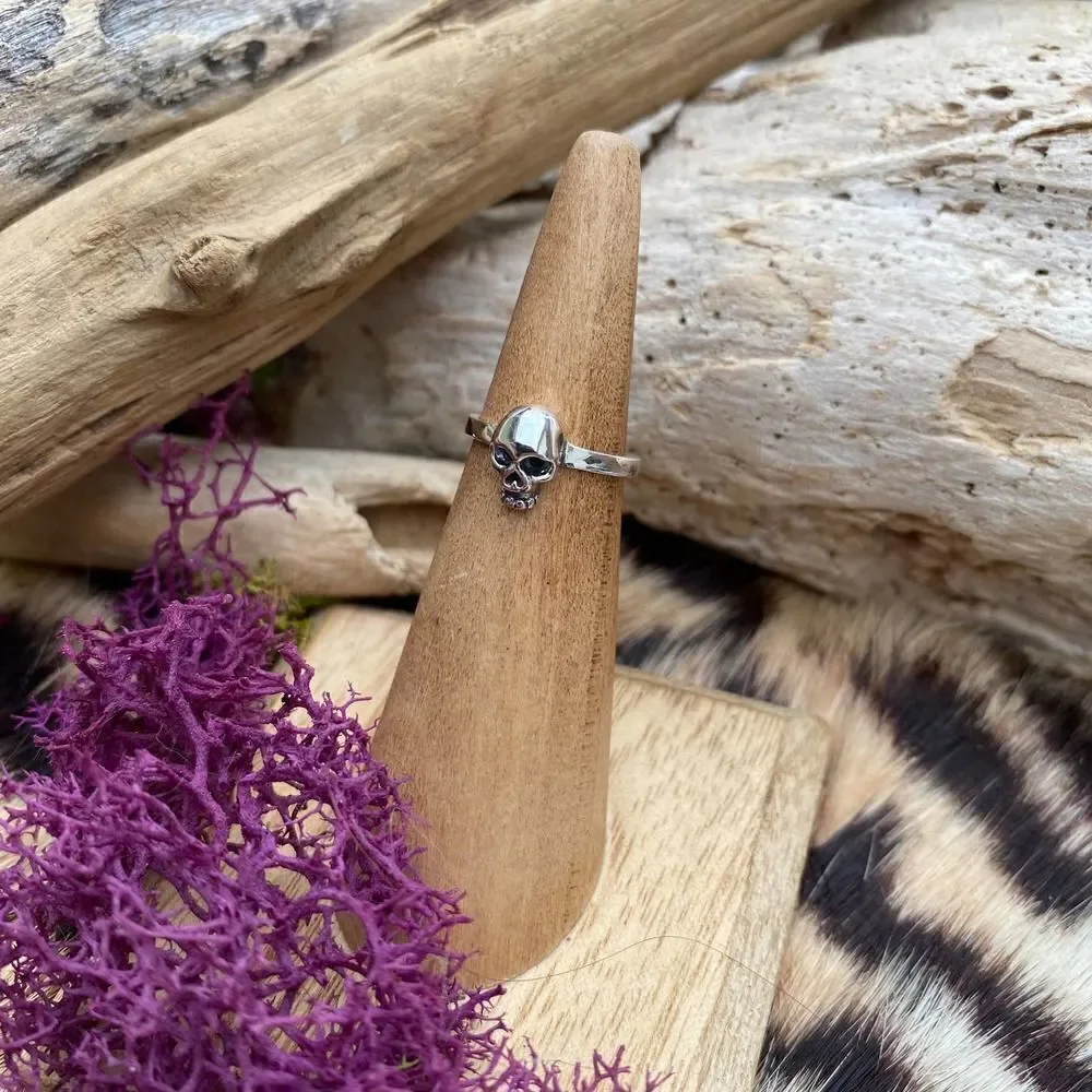 Sterling Silver Skull Toe Ring - Picture 3 of 5
